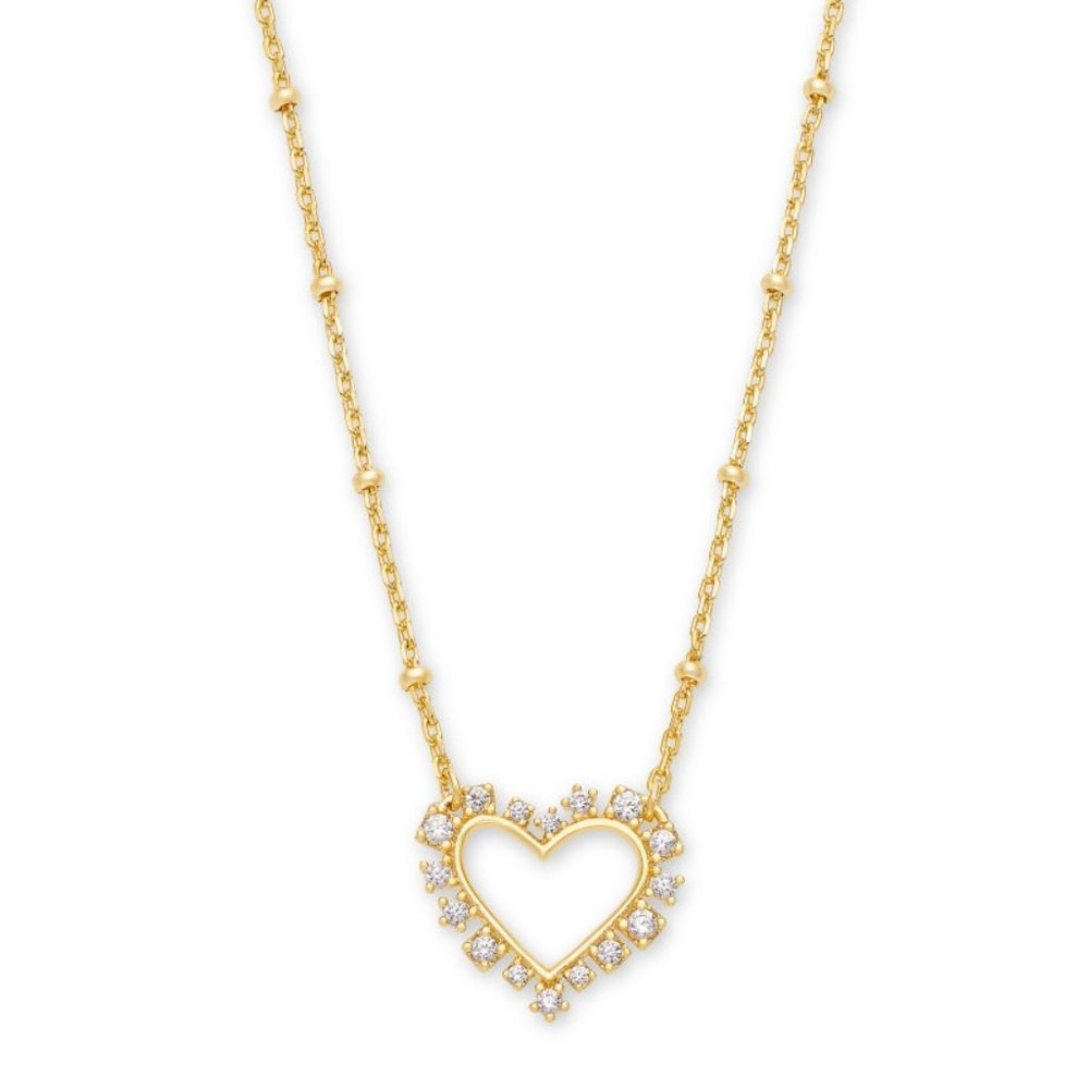Kendra Scott Ari Heart Gold Pendant Necklace